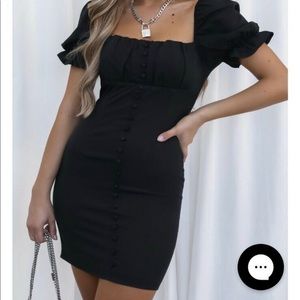 White fox boutique black cocktail dress